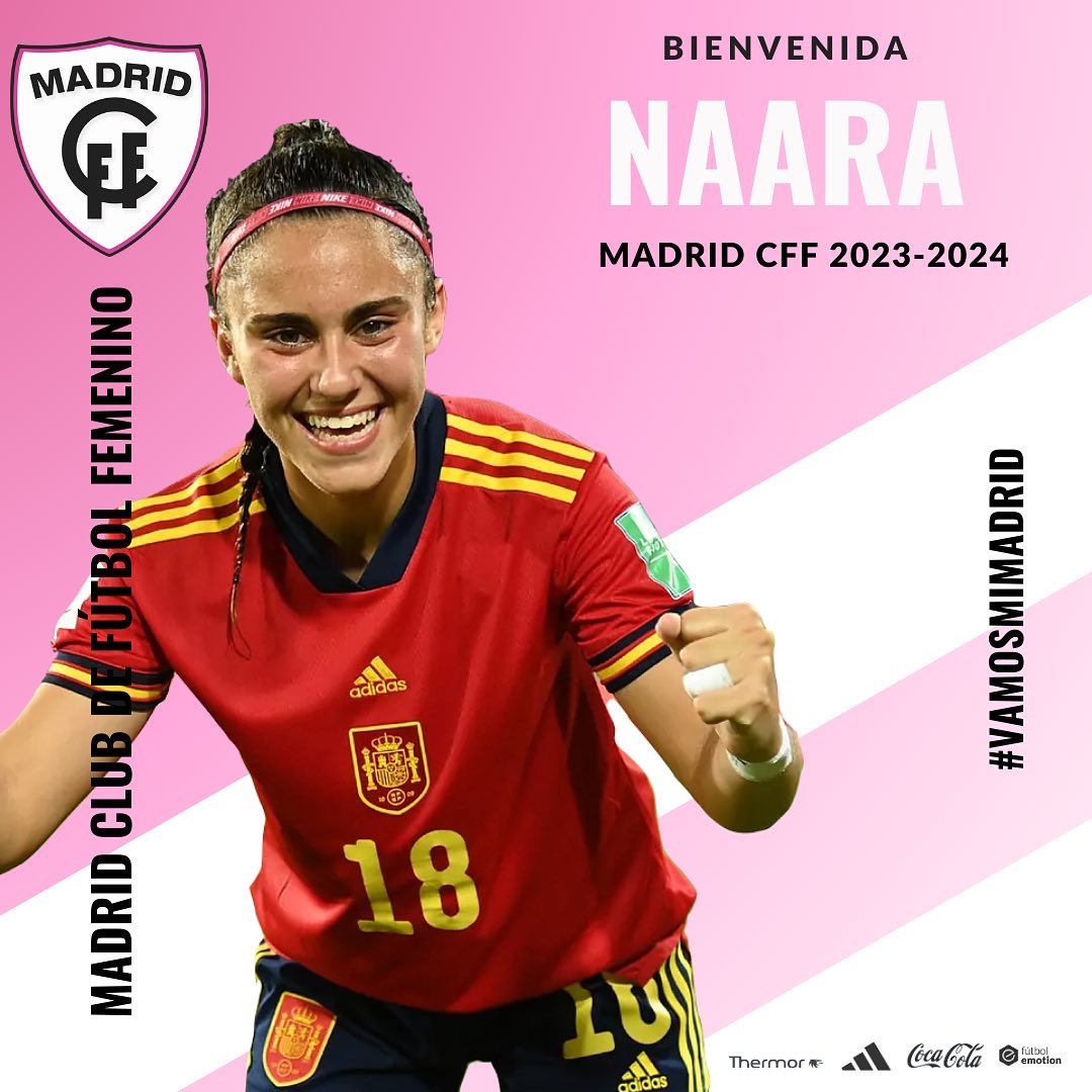 Oficial Naara Miranda ya es del Madrid CFF El Partido de Manu